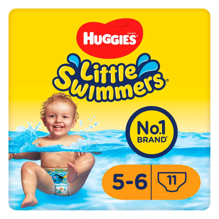 Huggies Diapers Little Swimmers 11 Swim Pants 5-6 12-18kg - Image 1