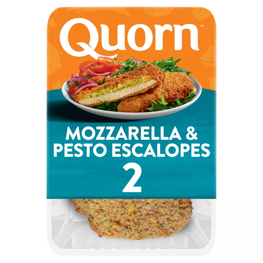 Quorn Vegetarian 2 Mozzarella & Pesto Escalopes