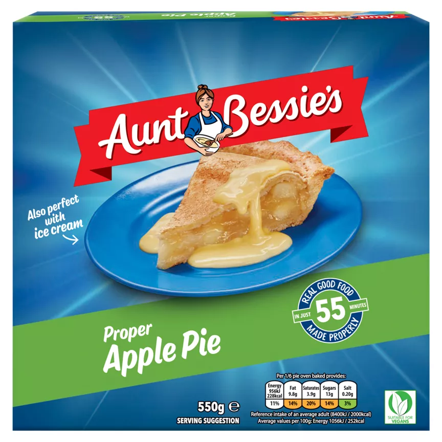 Aunt Bessie's Bramley Apple Pie 550g