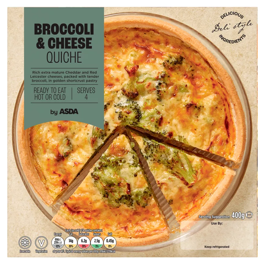 ASDA Broccoli & Cheese Quiche 400g