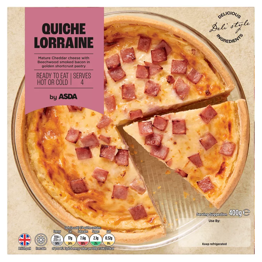 ASDA Quiche Lorraine 400g