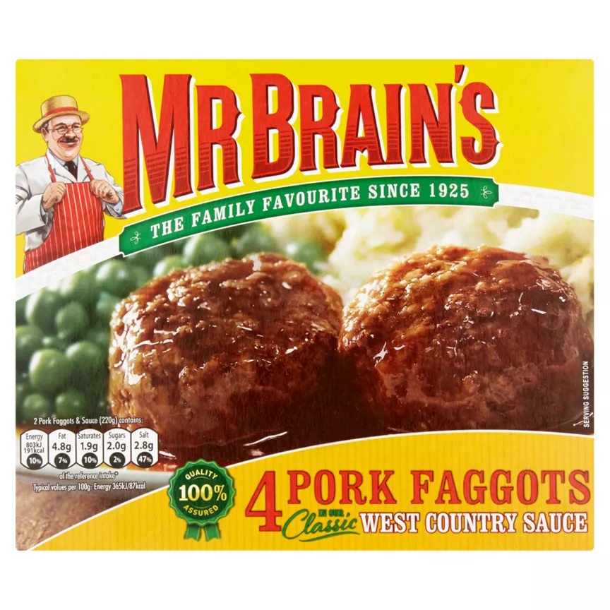 Mr Brains 4 Pork Faggots