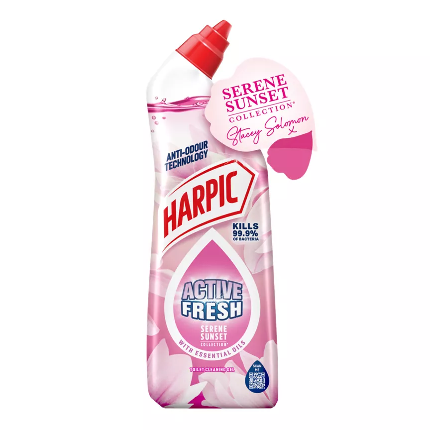 Harpic Active Fresh Toilet Cleaner Gel, Pink Blossom Scent