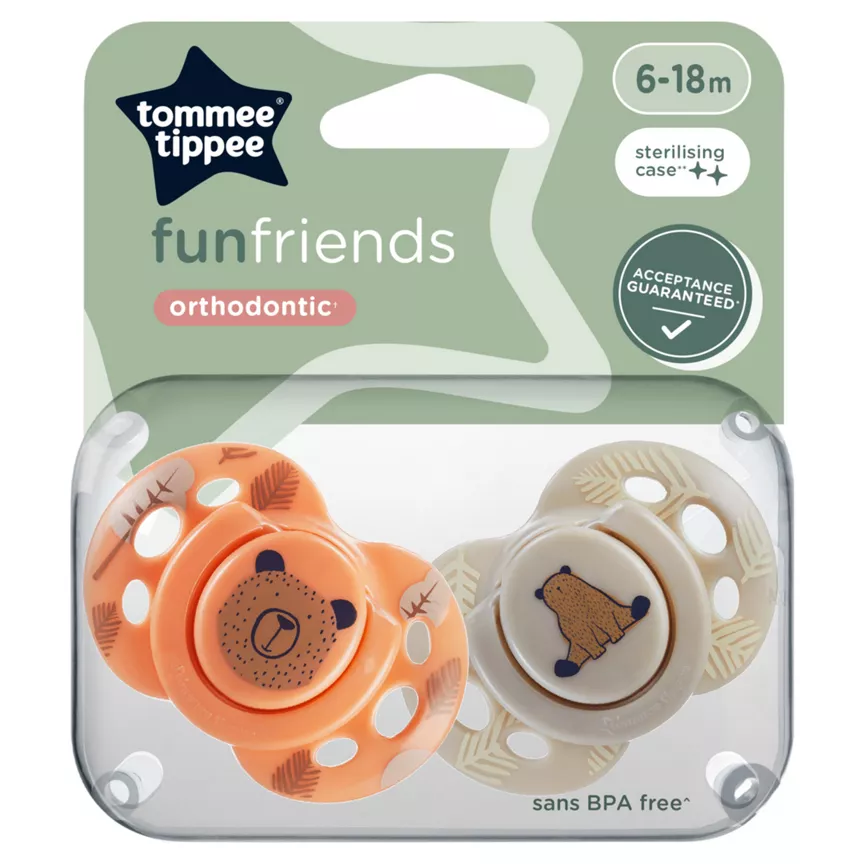 Tommee Tippee Closer to Nature Orthodontic Soothers 6 to 18m