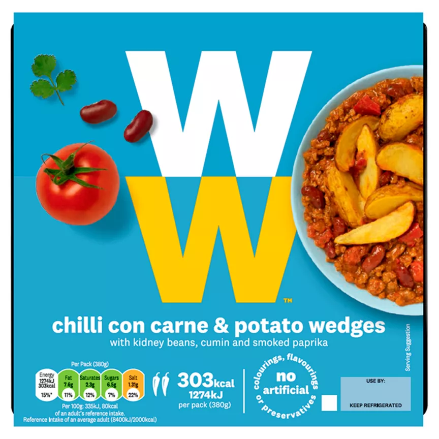 WW Chilli Con Carne & Potato Wedges