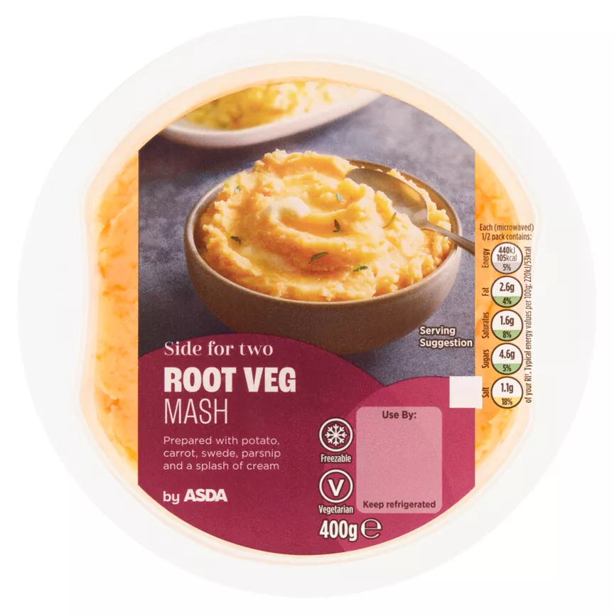 ASDA Side For Two Root Veg Mash