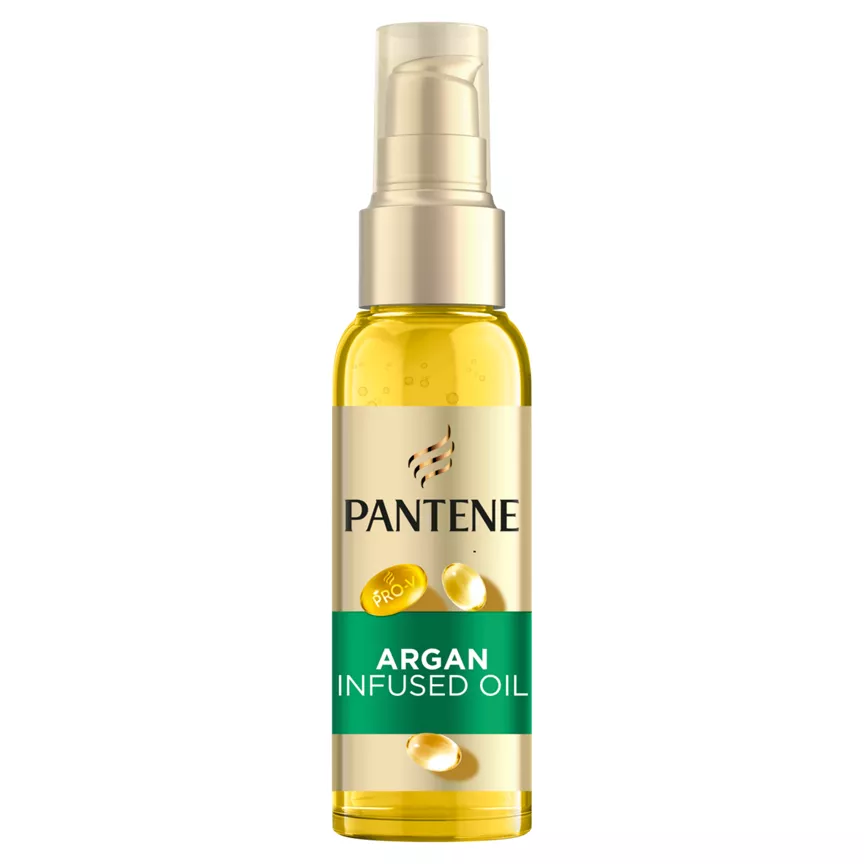 Pantene Smooth & Sleek Hair Oil, Anti Frizz Argan Oil