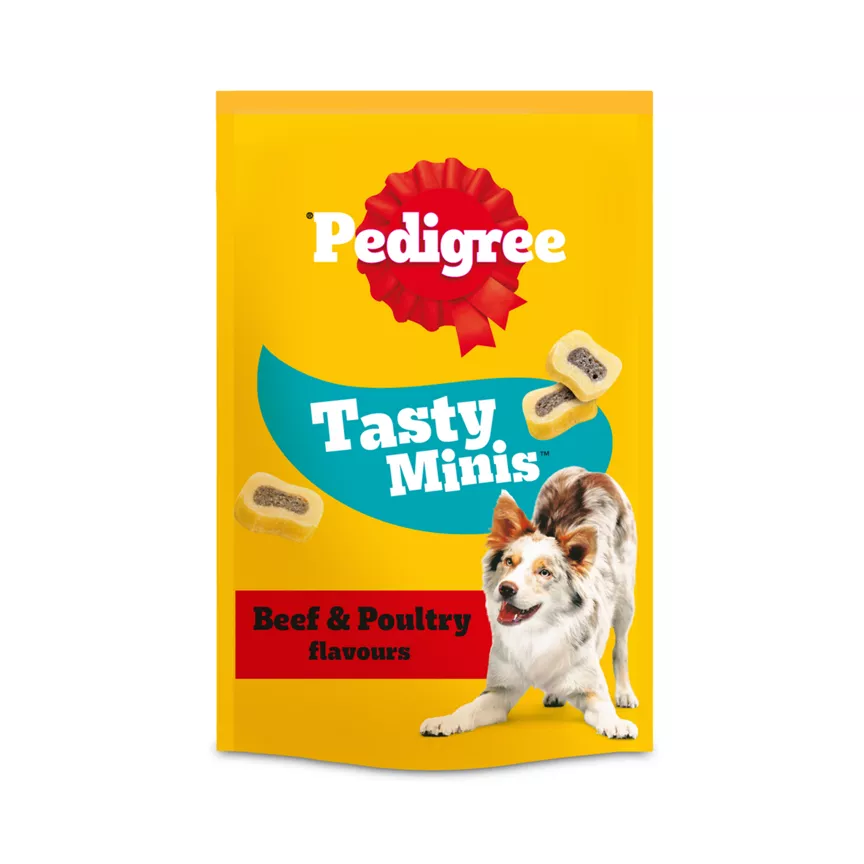 Pedigree Tasty Minis Adult Dog Treats Beef & Poultry Chewy Slices