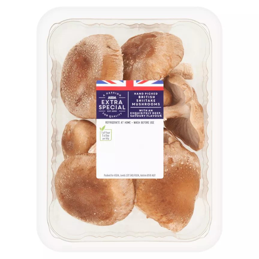 ASDA Extra Special British Shiitake Mushrooms