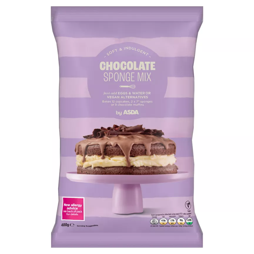ASDA Chocolate Sponge Mix 400g
