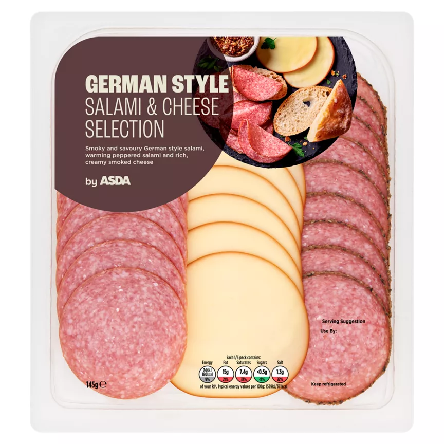 ASDA Yummy German Style Salami & Cheese Selection 145g