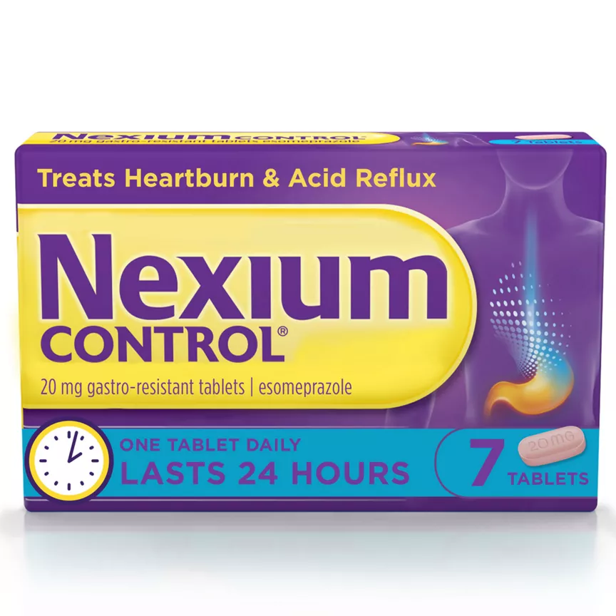 Nexium Control 20mg Gastro-Resistant Tablets 7 pack