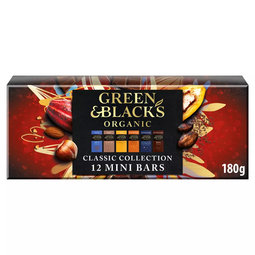 Green & Black's Organic Classic Miniature Chocolate Bar Collection