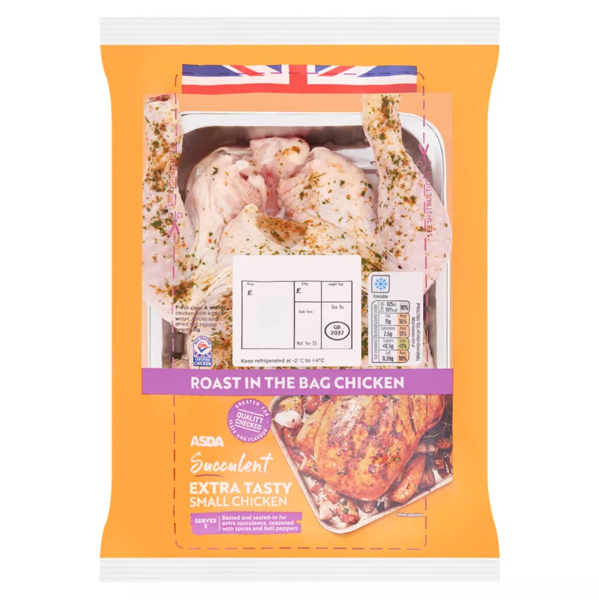 ASDA Succulent Extra Tasty Small Chicken 1.250kg