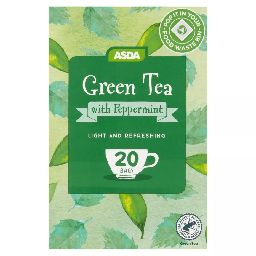 ASDA Green Tea & Mint 20 Tea Bags