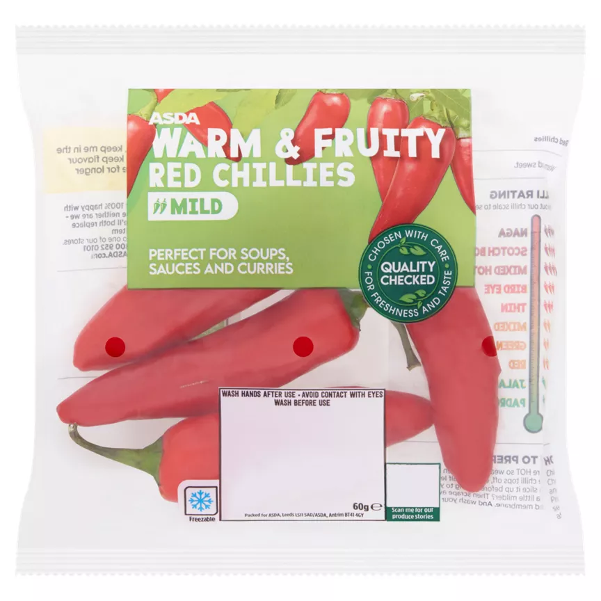 ASDA Warm & Fruity Red Chillies
