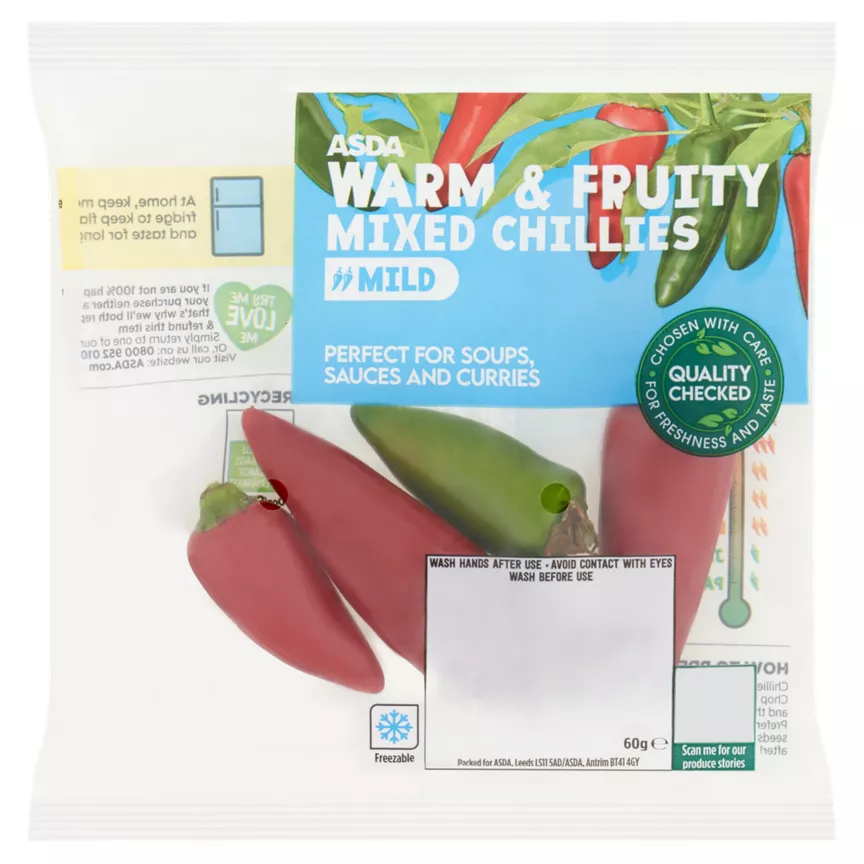 ASDA Warm & Fruity Mixed Chillies
