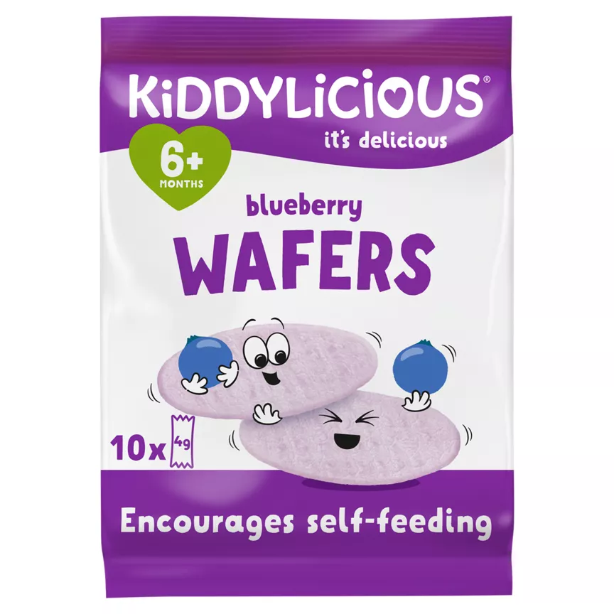 Kiddylicious Blueberry Wafers 6+ Months