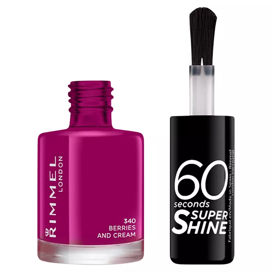 Rimmel London 60 Seconds Super Shine 340 Berries and Cream 8ml