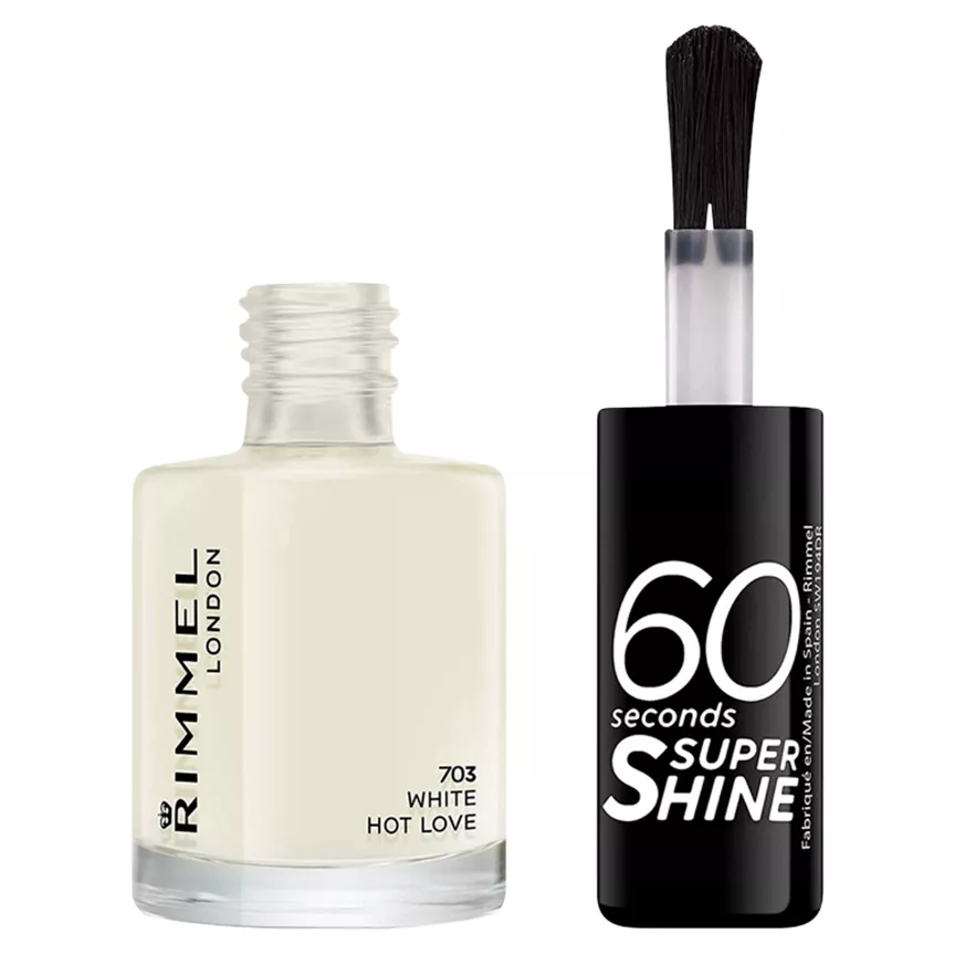 Rimmel London 60 Seconds Super Shine 708 White Hot Love 8ml