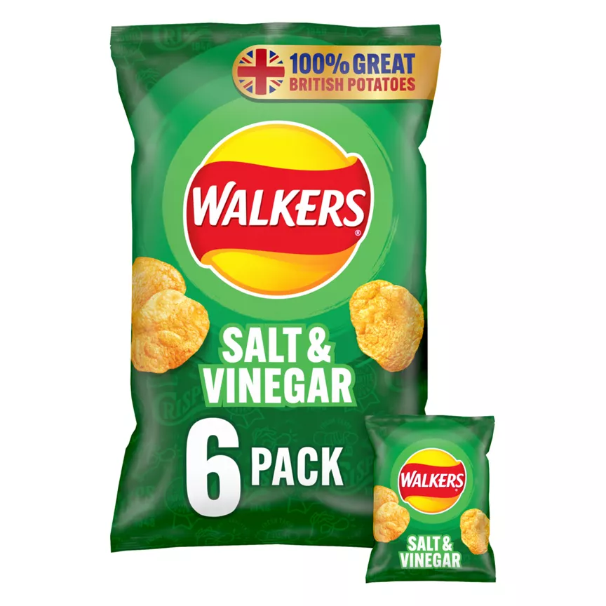 Walkers Salt & Vinegar Multipack Crisps - Image 1