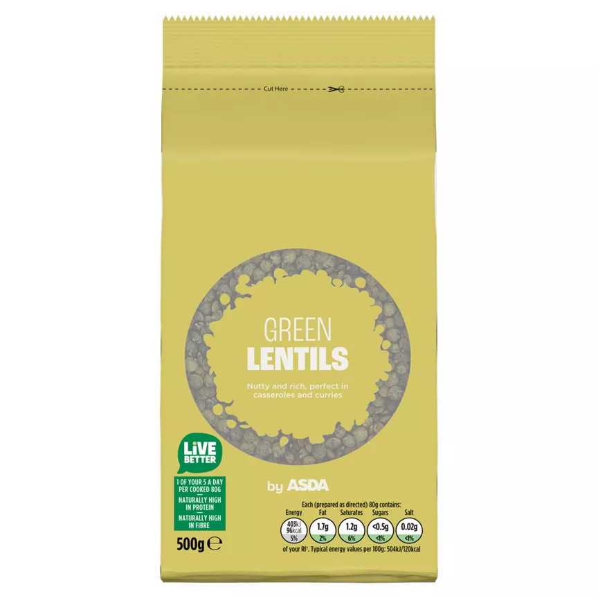 ASDA Green Lentils 500g