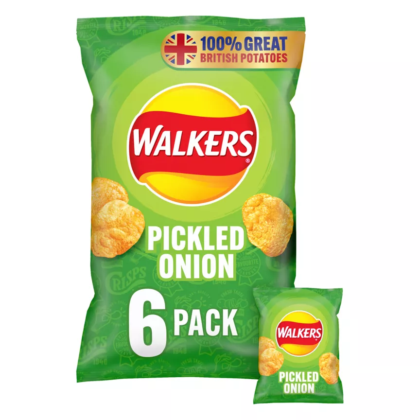 Walkers Pickled Onion Multipack Crisps - Image 1