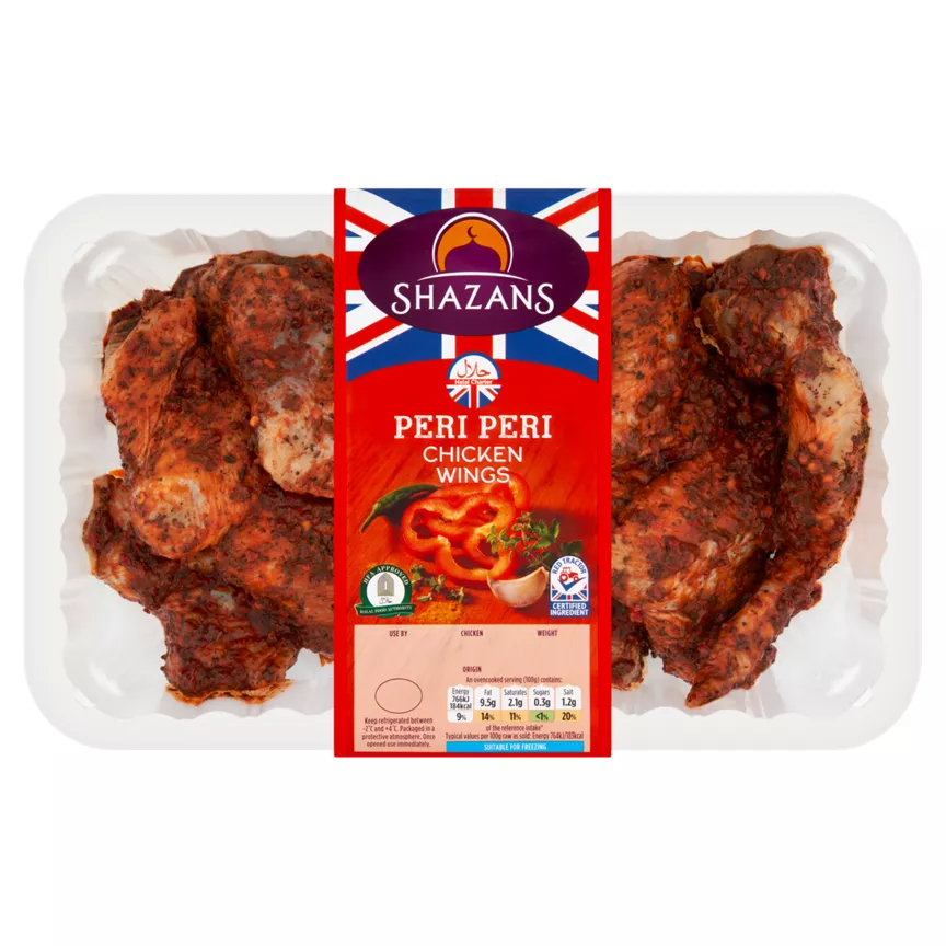 Shazans Halal Peri Peri Chicken Wings
