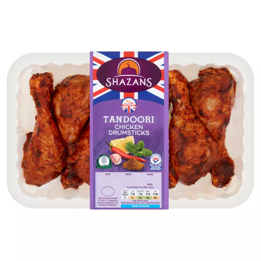 Shazans Halal Tandoori Chicken Drumsticks