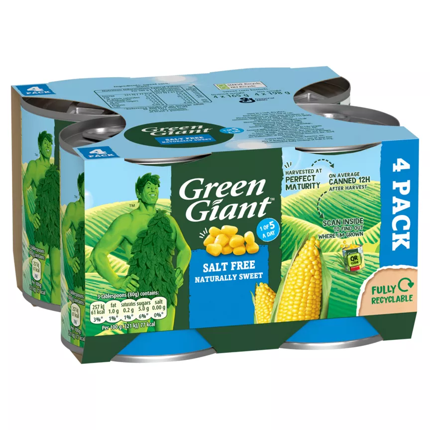 Green Giant Salt Free Sweetcorn