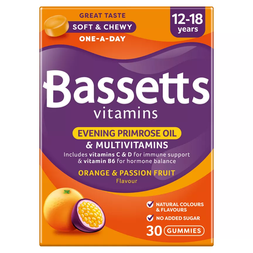 Bassetts Vitamins Multivitamins +Evening Primrose Oil 12-18 Years