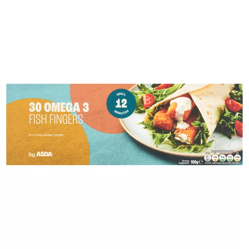 ASDA 30 Omega 3 Fish Fingers