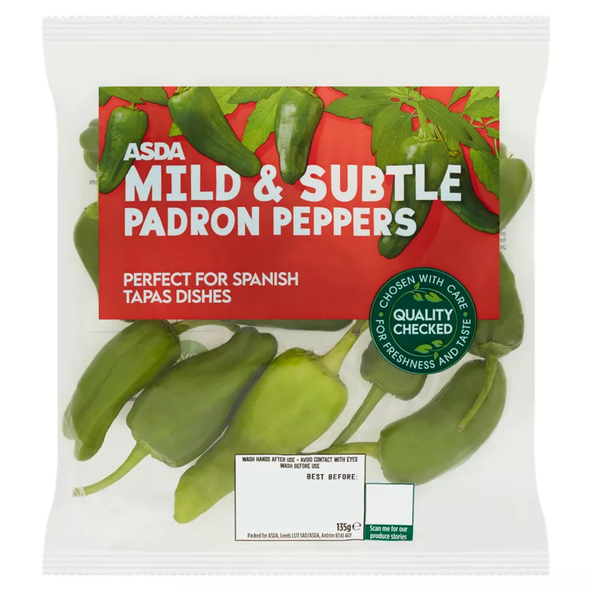 ASDA Mild & Subtle Padron Peppers