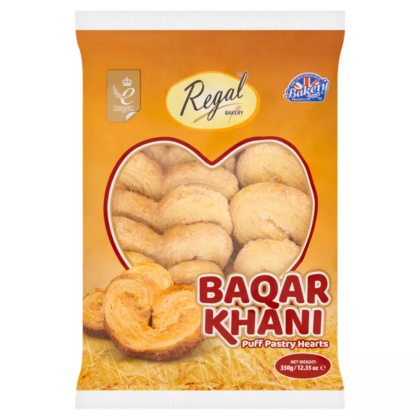 Regal Bakery Baqar Khani Puff Pastry Hearts - Image 1