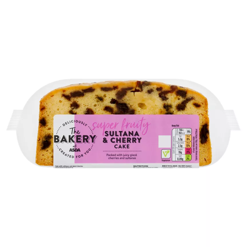 The BAKERY at ASDA Sultana & Cherry Cake