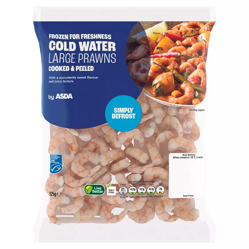 ASDA Asda Large Prawns 325g