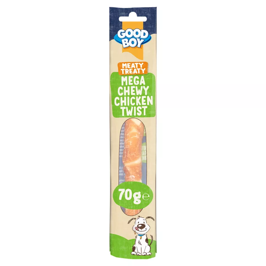 Good Boy Meaty Treaty Jumbo Chewy Chicken Twister Dog Treats