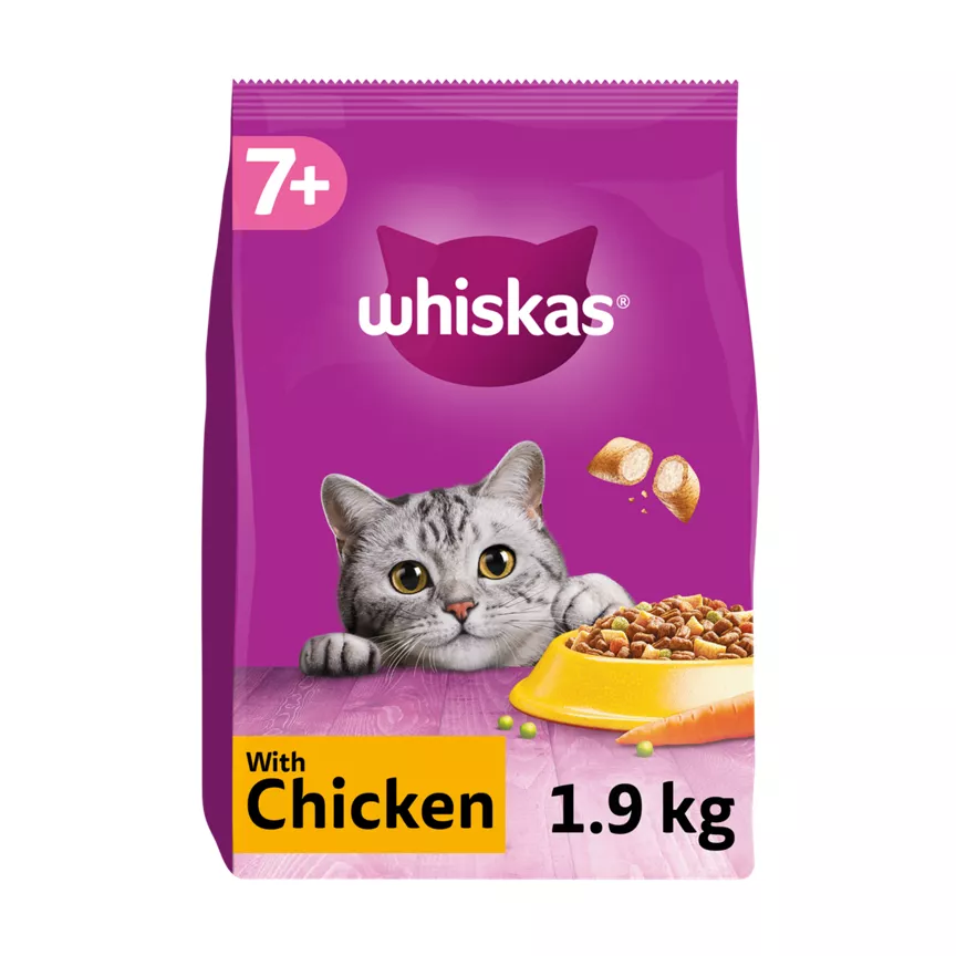 Whiskas 7+ Chicken Adult Dry Cat Food