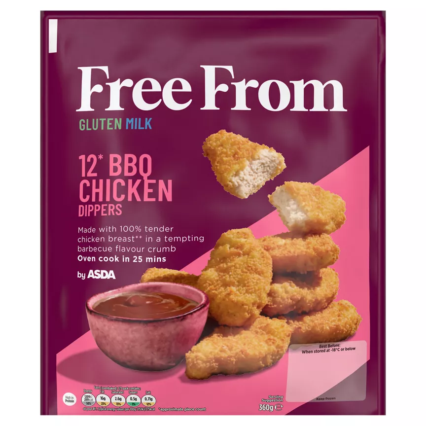 ASDA Free From 12 BBQ Chicken Dippers