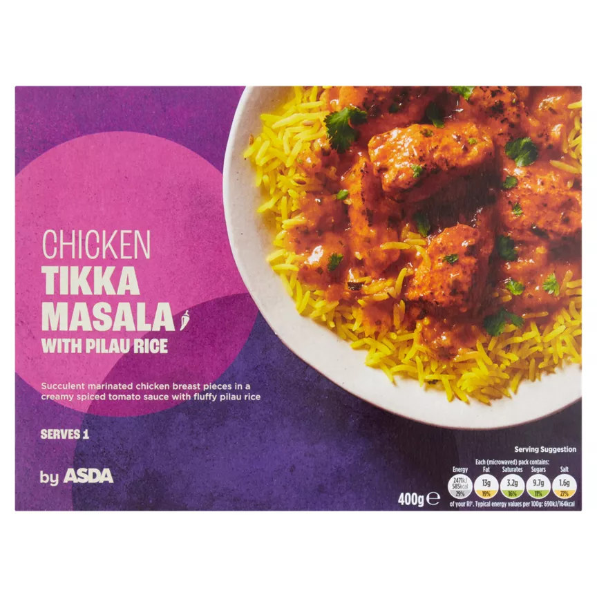 ASDA Chicken Tikka Masala with Pilau Rice