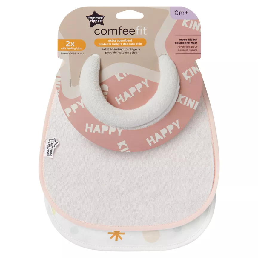 Tommee Tippee Closer to Nature 2 Milk Feeding Bibs 0m+