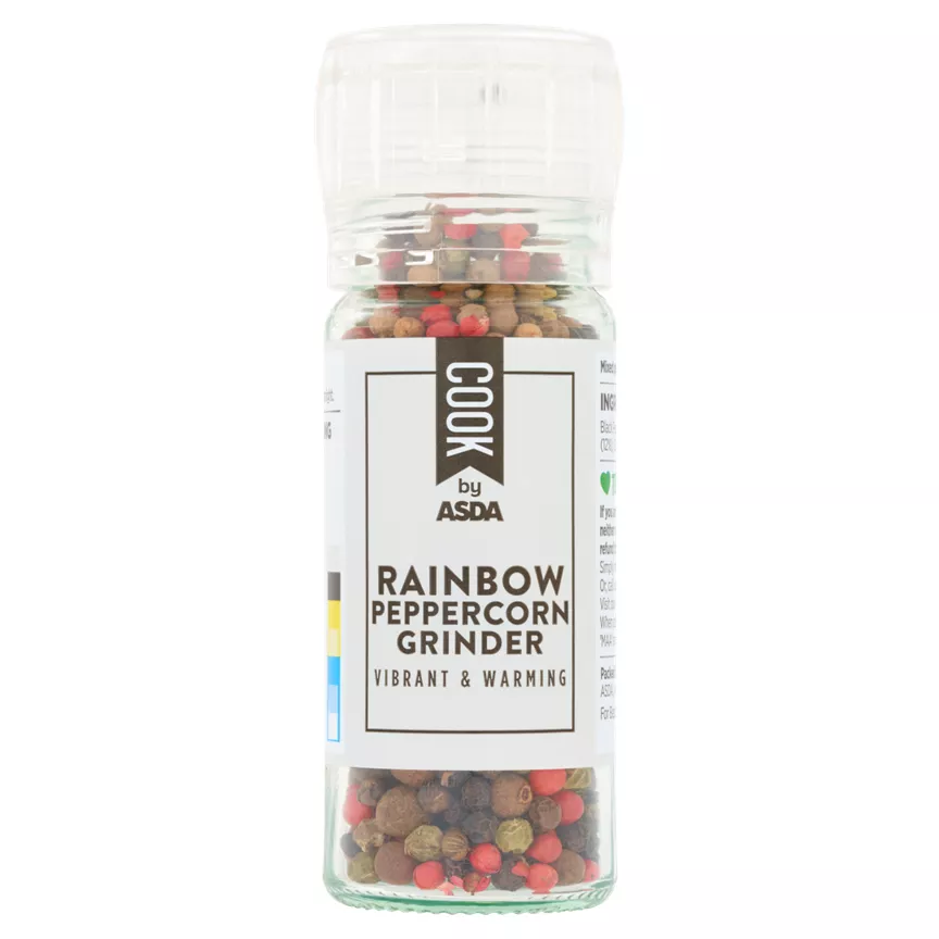 COOK by ASDA Rainbow Peppercorn Grinder