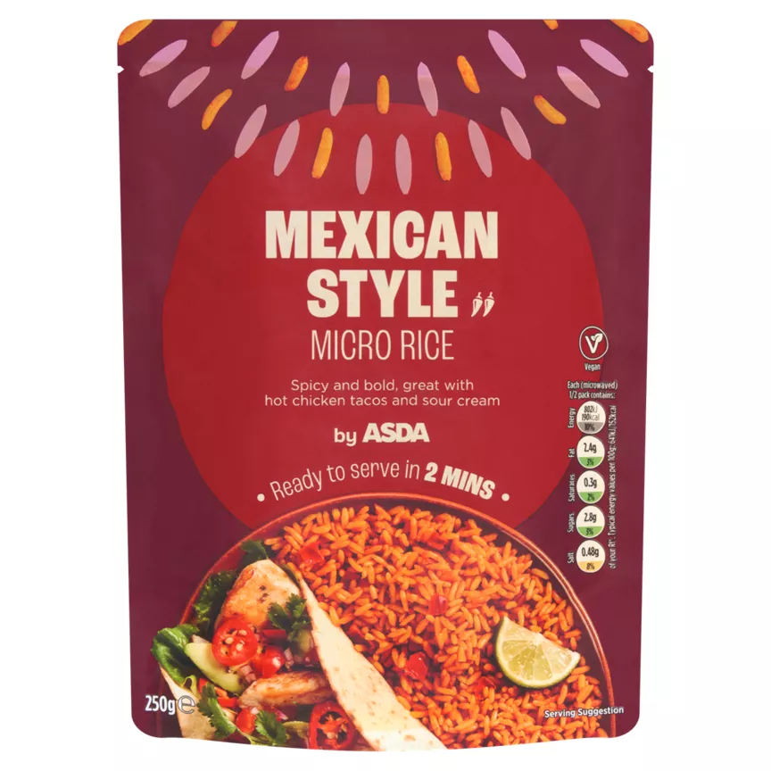 ASDA Mexican Style Micro Rice 250g
