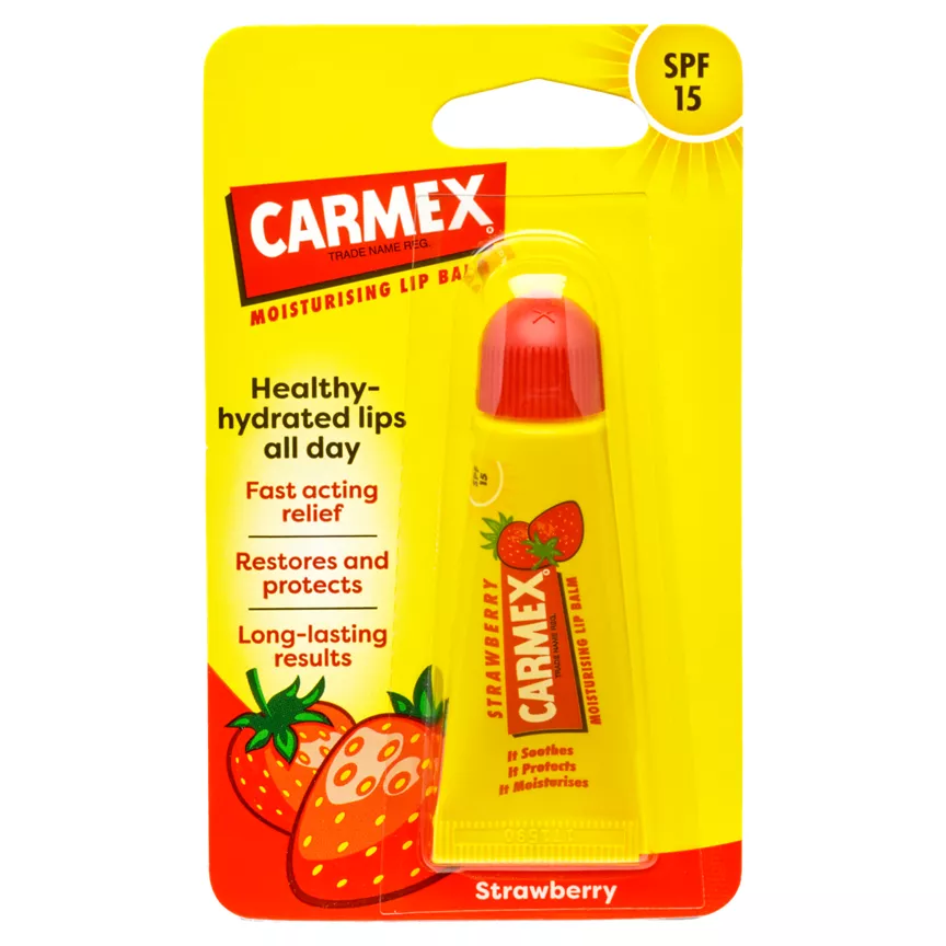 Carmex Strawberry Moisturising Lip Balm SPF 15