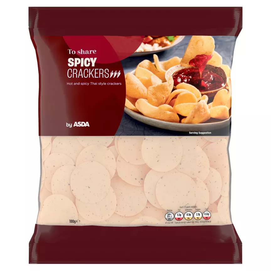 ASDA To Share Spicy Crackers 100g