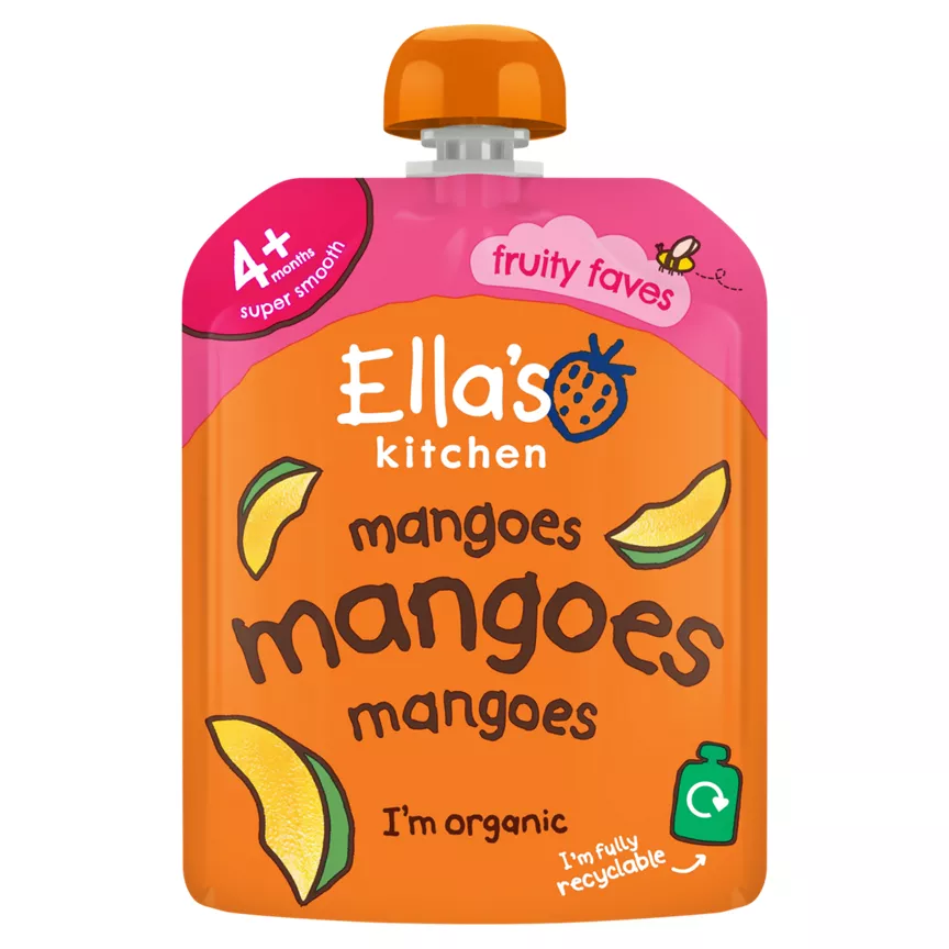 Ella's Kitchen Organic Mangoes First Tastes Baby Food Pouch 4+ Months
