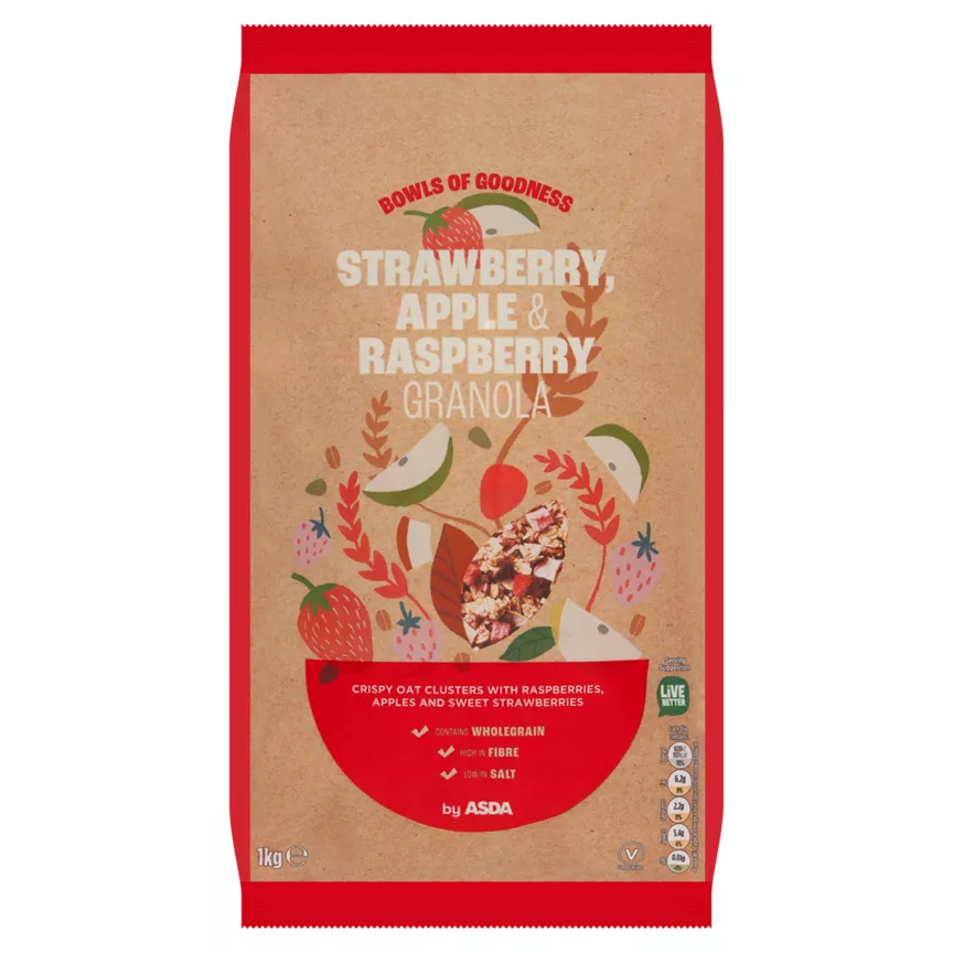 ASDA Strawberry Raspberry & Apple Granola