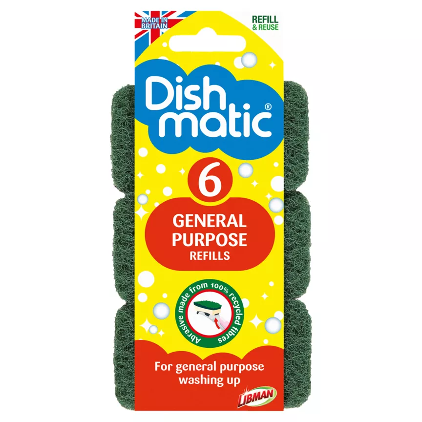 Dishmatic Fill & Clean Heavy Duty Refill Pads - Image 1