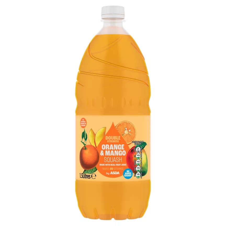 ASDA Orange & Mango Squash 1.5 Litres