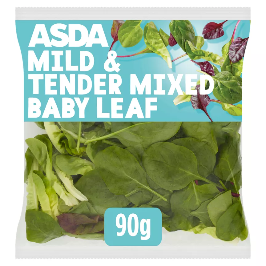 ASDA Mild & Tender Mixed Baby Leaf 90g